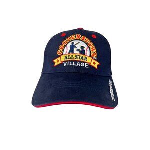 Cooperstown All Star Village Baseball Cap Navy/Red Adjusts It's A Baseball Thing